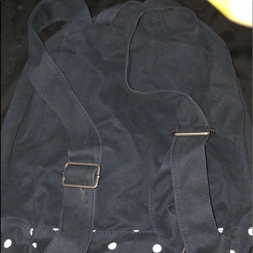Navy blue Abercrombie and Fitch backpack.